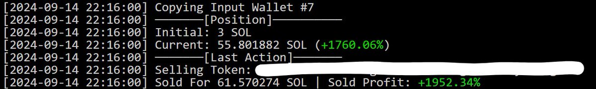 old wallets saving me, i've been copying this one for almost 4 months now
3 -&gt; 61 sol