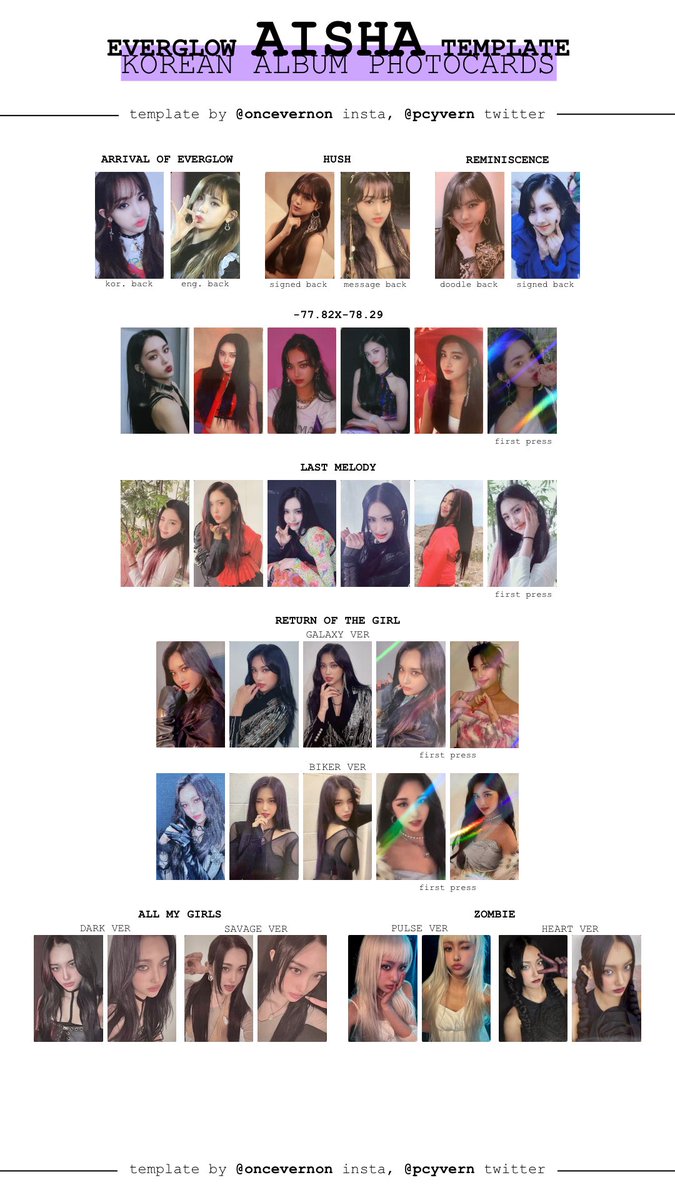 sorry this took me so long!!) everglow korean album photocard