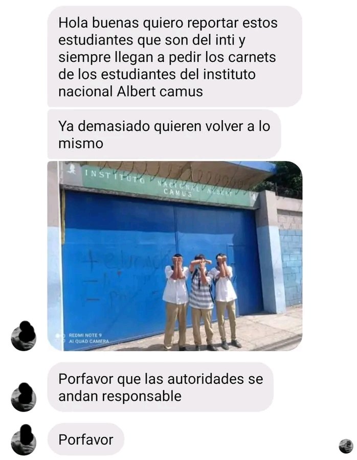 nayibnoticiasSV's tweet photo. Me reportan está denuncia 

Por favor prestar atención por que quieren volver a los tiempos de antes y eso no se va permitir 

@Vi11atoro @PNCSV @FGR_SV @FiscalGeneralSV @merino_monroy 

Presidente @nayibbukele estar pendientes de información y denuncia https://t.co/WsWWEsO5FY