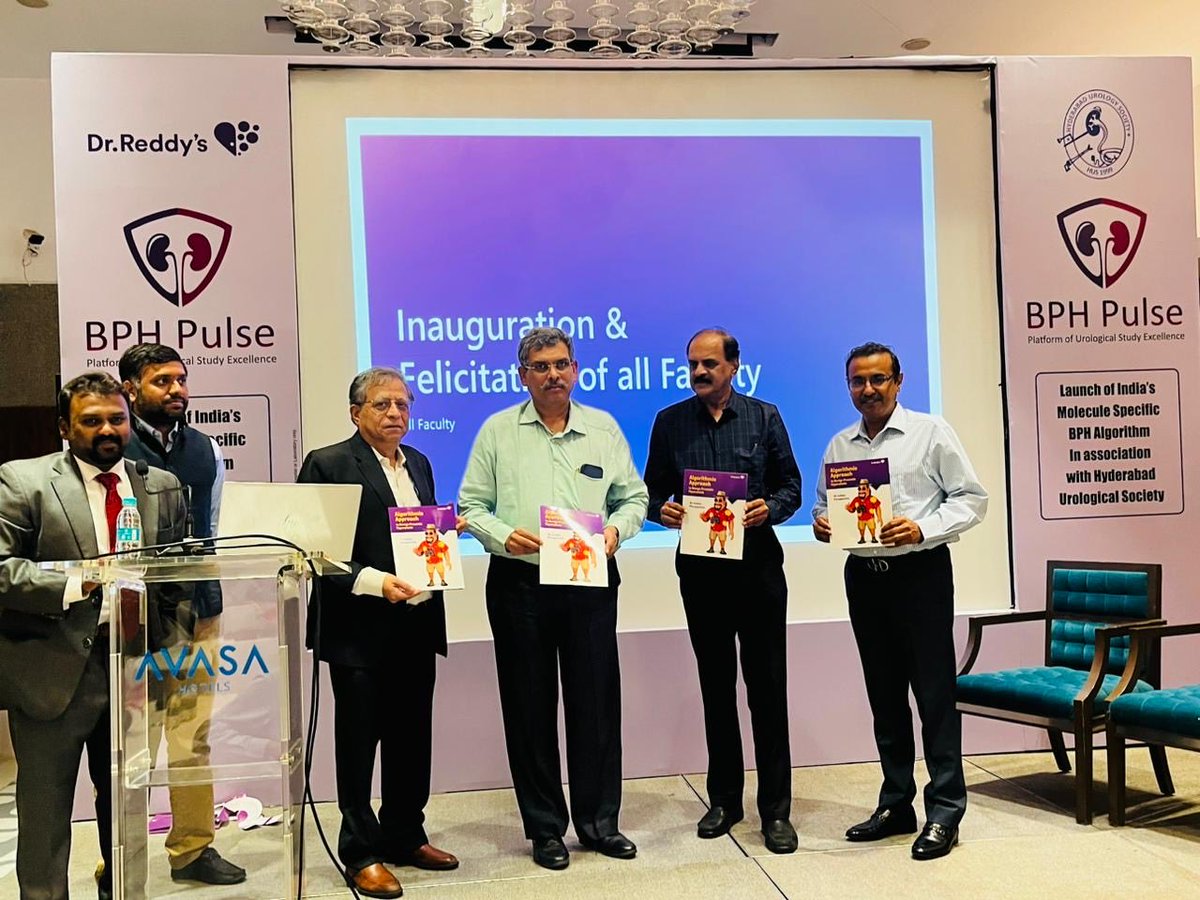 On the occasion of unveiling the algorithm for management of BPH — Indian perspective.its a consensus statement by senior urologist from length and breadth of India to treat this complex disease LUTS. Nice to meet seniors and good friends.