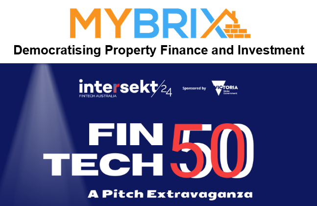 Thanks <a href="/ausfintech/">FinTech Australia</a> for including us in the distinguished line up for the FinTech 50 at #Intersekt24. If you are heading to Australia's Most Thought-Provoking Fintech Festival and want to find out more about MyBrix, drop us a DM. #mybrix #propertyfinance #nonbanklending