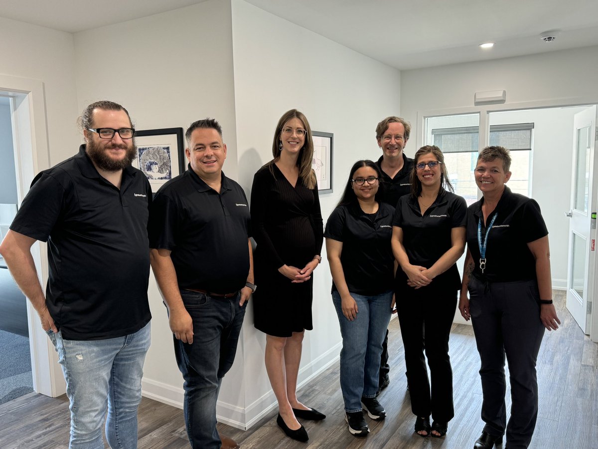 We hosted a local Chamberhood session at our office earlier this week with the <a href="/TimminsChamber/">Timmins Chamber</a>. Here’s a photo of Mayor Boileau with some of our team members during the office tour.