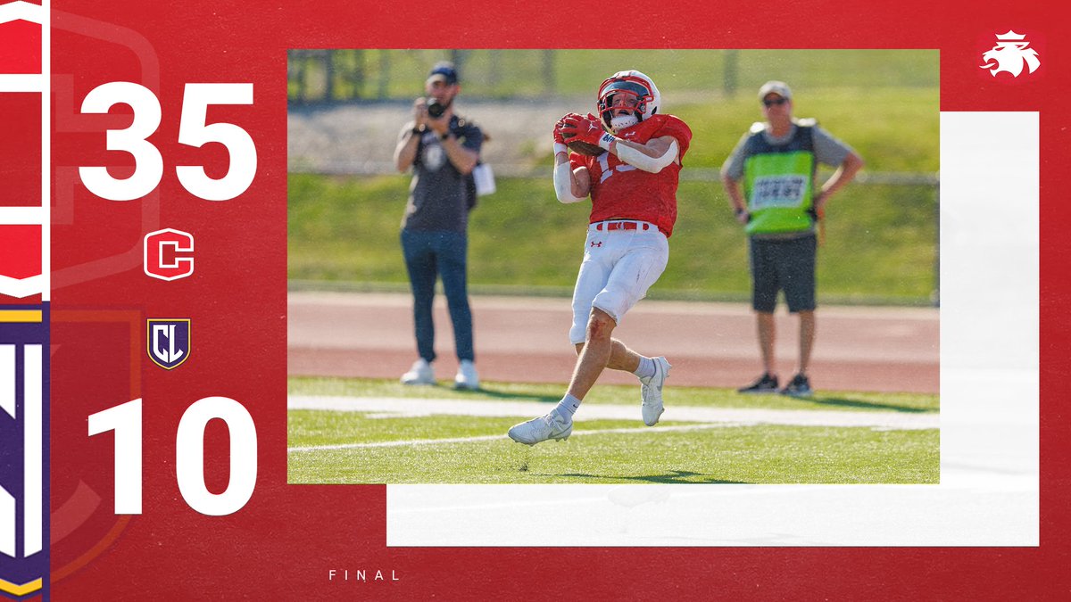 That's a final from the West Coast, Central takes a 35-10 win at California Lutheran. The Dutch (2-0) return home next Saturday to play Wartburg.

#GoDutch #rollriversFB #d3fb