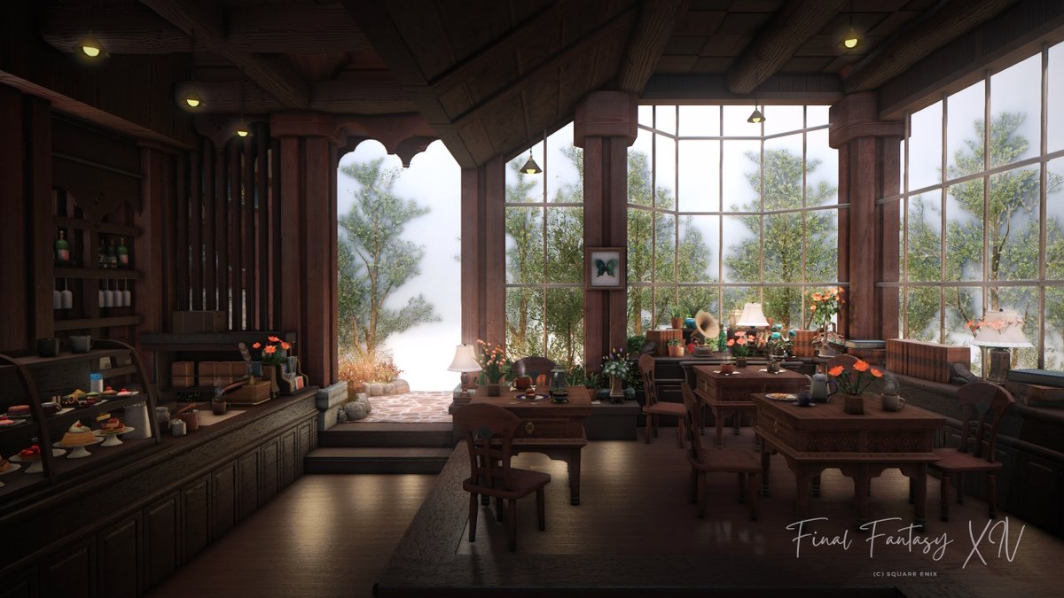 sieastray's tweet image. クラシカルカフェ

#NoraSieHousing 
#FF14ハウジング #FF14スタジオ