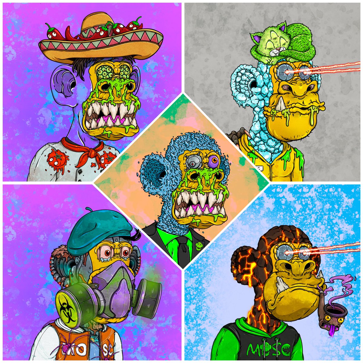 I__mean__'s tweet image. SOLD-OUT + REVEAL!!!! 💎

@MutantsOnSol #MOSC ☢️💀☢️

Damn just managed to get my 5 Grail!!! 😮‍💨

Bro have been hyped for weeks for this mint 🔥

Big shout out to @SolanaDrewski &amp;amp; @MrAduitore for the massive work!! 🫰