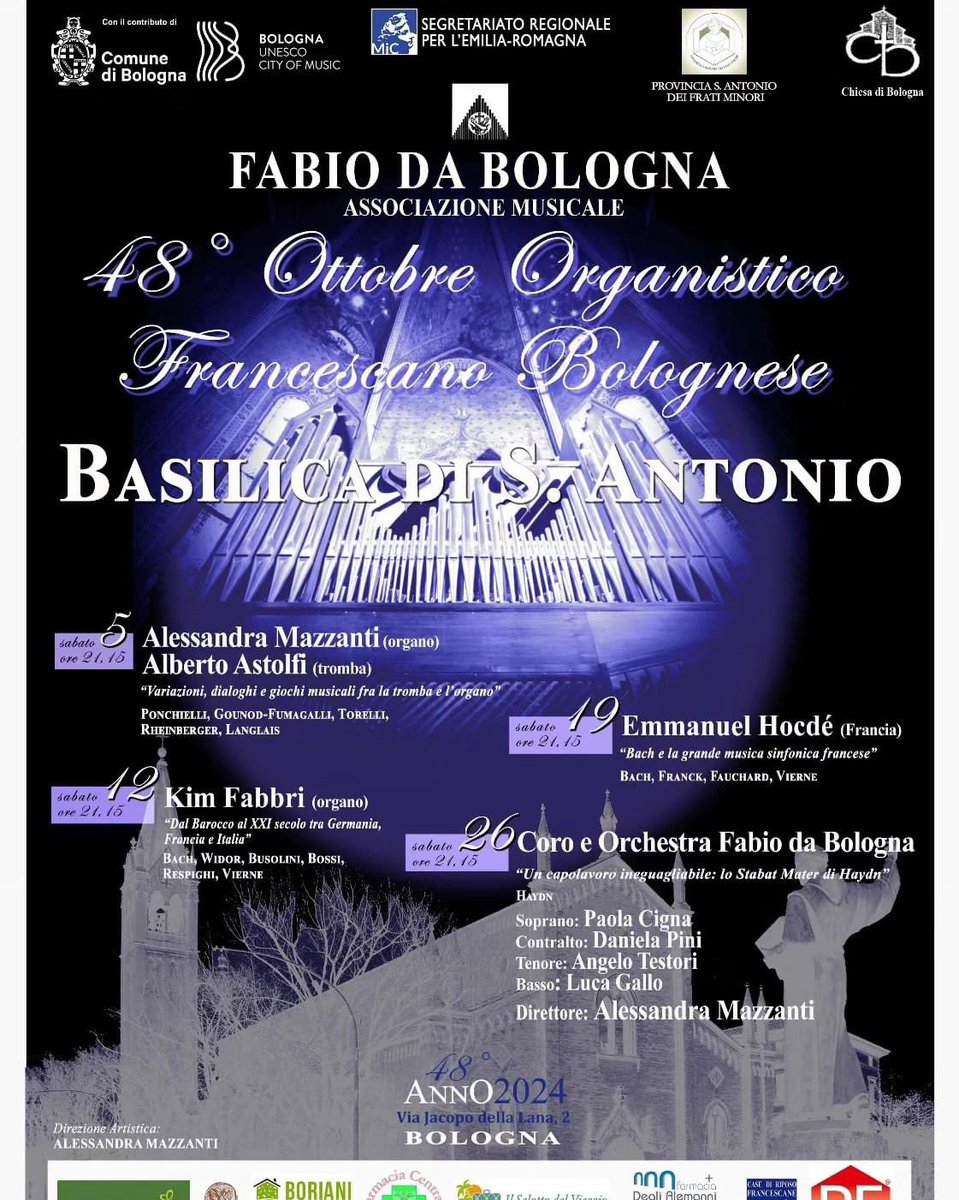 AnzaAnto's tweet photo. Ottobre organistico a Bologna #corofabiodabologna #Bologna #musicaclassica #musicasacradautore #musicadorgano https://t.co/vMloKgbMTD