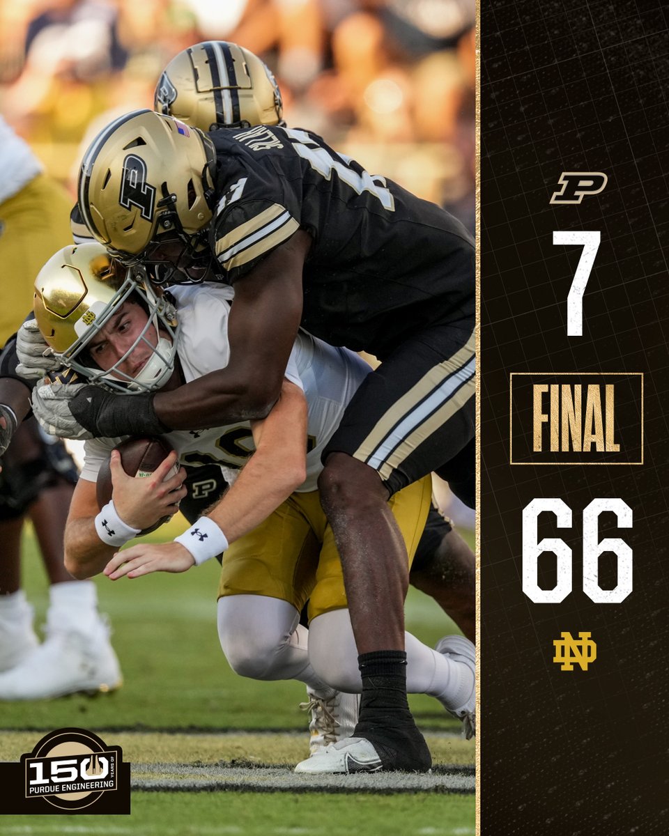 BoilerFootball's tweet image. Final from Ross-Ade Stadium:

#BoilerUp | @PurdueEngineers
#PurdueEngineering150