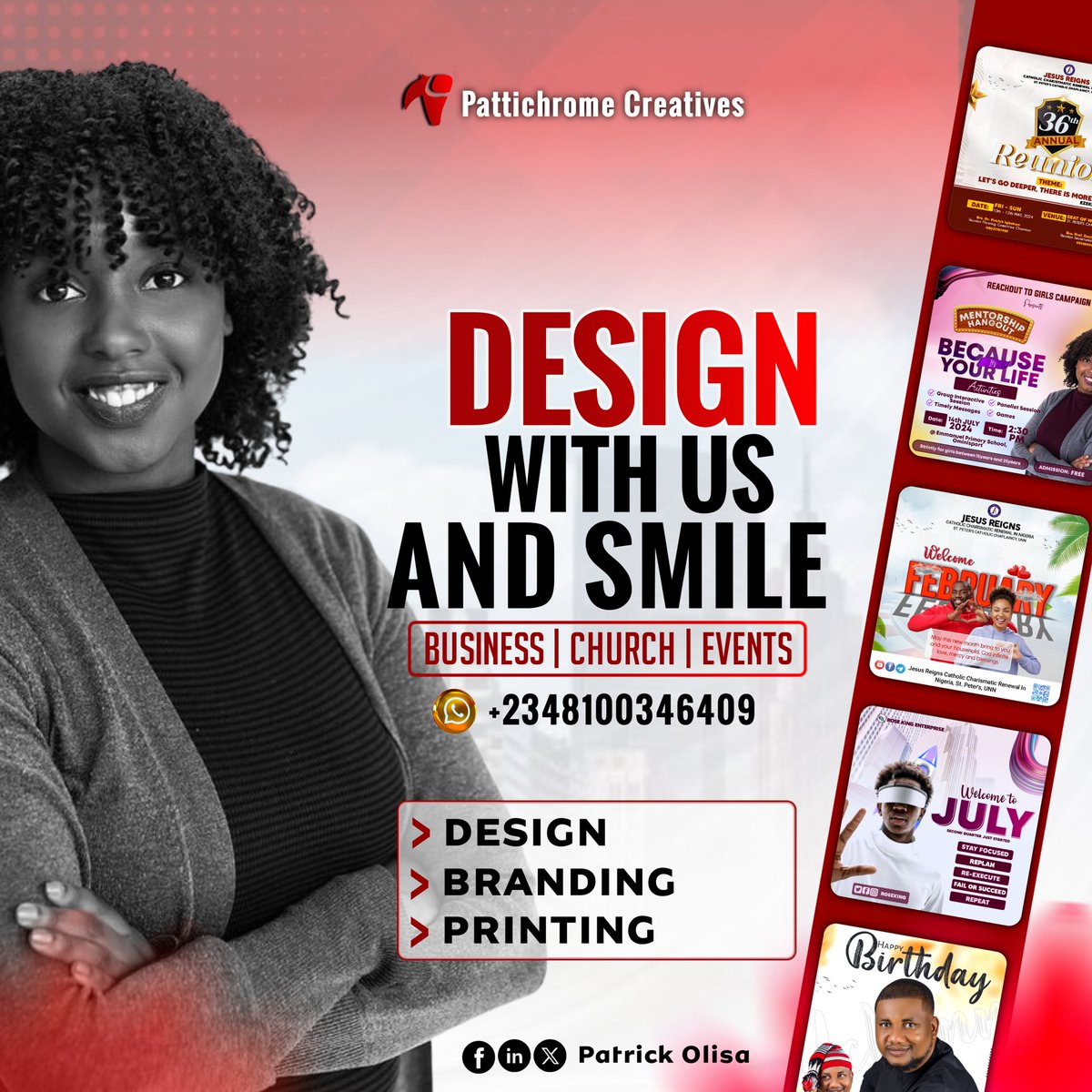 PatrickOlisa0's tweet photo. In a world where innovation through ideation becomes a selling point, creatively crafting your business and programs gives you and edge. Contact us today let's make an innovative memory that will last your businessand events. We are just a DM away.
@Ogbuakanne_Val @MiracleOkon16 https://t.co/omZIHbuHs7