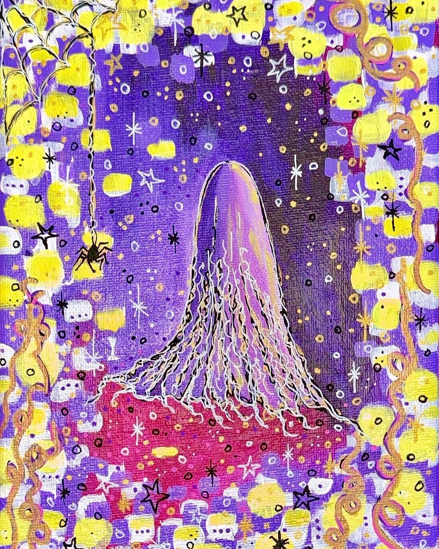 In the spirit of, “not everything you make is going to be a winner, but you mustn’t let that discourage you,” I share this. I overworked it a bit at first, kept futzing with it, and now I think it’s beyond overworked. BUT! It was still fun to paint, and … instagr.am/p/C_6lEXivvwK/