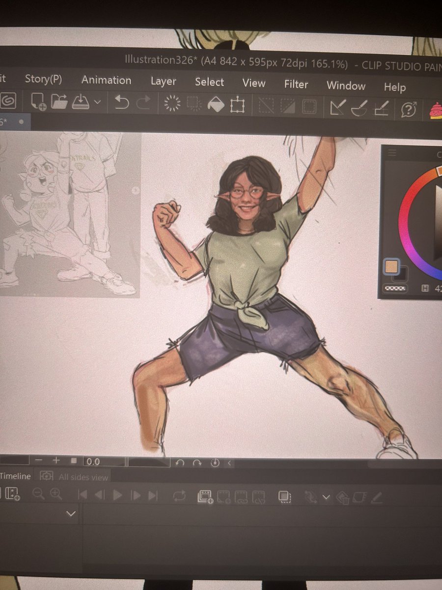 Zoyasau3's tweet photo. #huntlow wip 👹 https://t.co/bxBWthxqf4