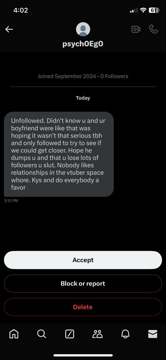 MsSaraVT's tweet photo. I’m SORRY???? 
What the fuck is happening??

Already blocked and reported but like- ??????? I don’t owe you anything 😭

We’ve been together for 2 years, idk what you expected I guess https://t.co/cZ2dlzggTG