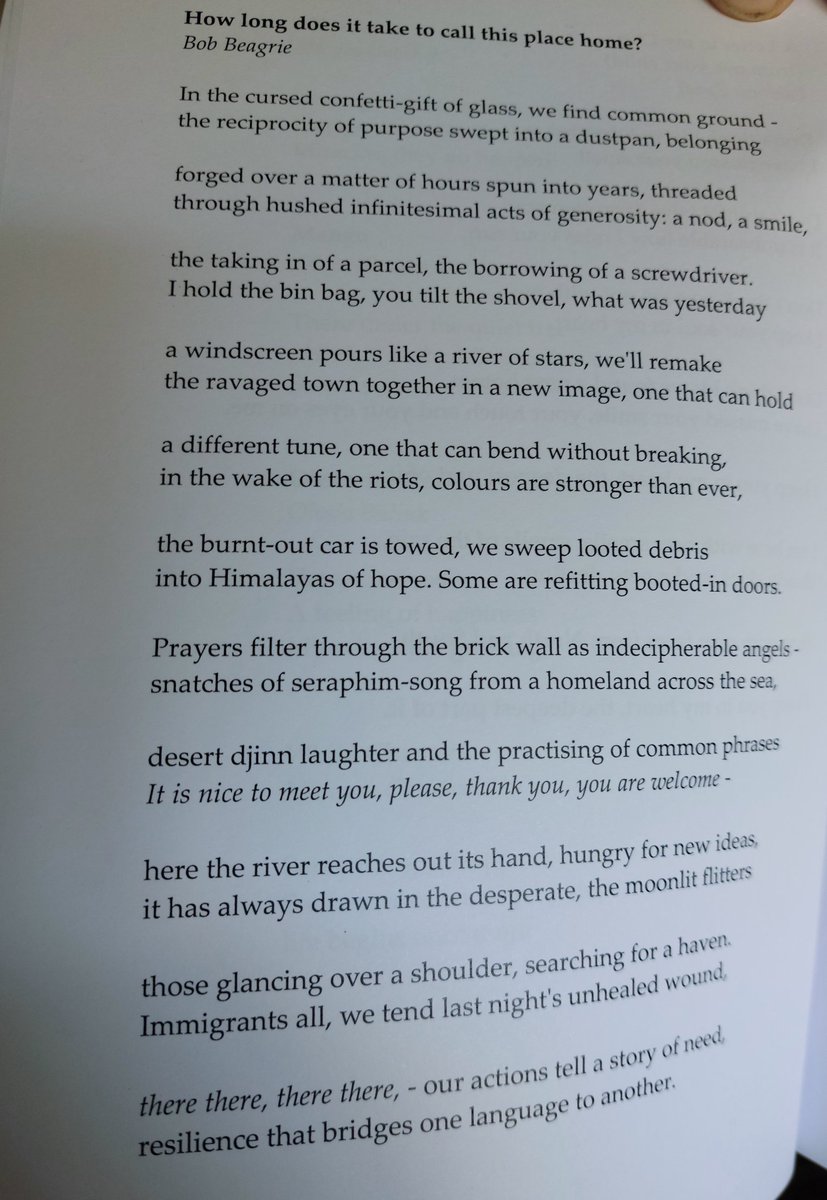 Honoured to havebmy poem included in the anthology of mult-national voices. Reflections: the world published by SCAP. 

The poem is inspired by the communityclean-up after the far right riots in Middlesbrough