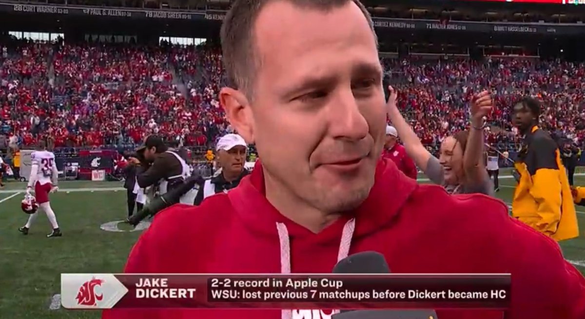“We were going to win this game not because we hated them but because we loved each other.” 

LEGENDARY LINE from Coach Dickert.
