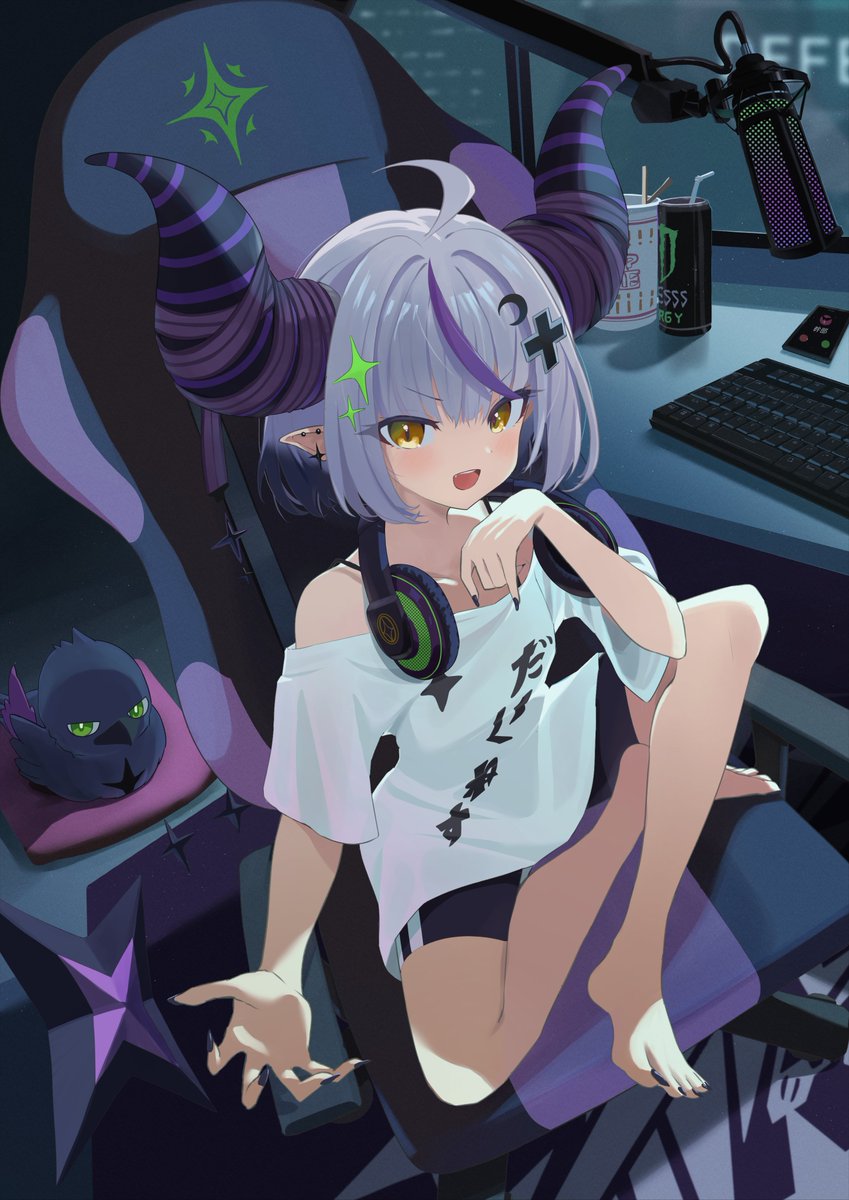 ラプ様🛸💜
#laplus_artdesu