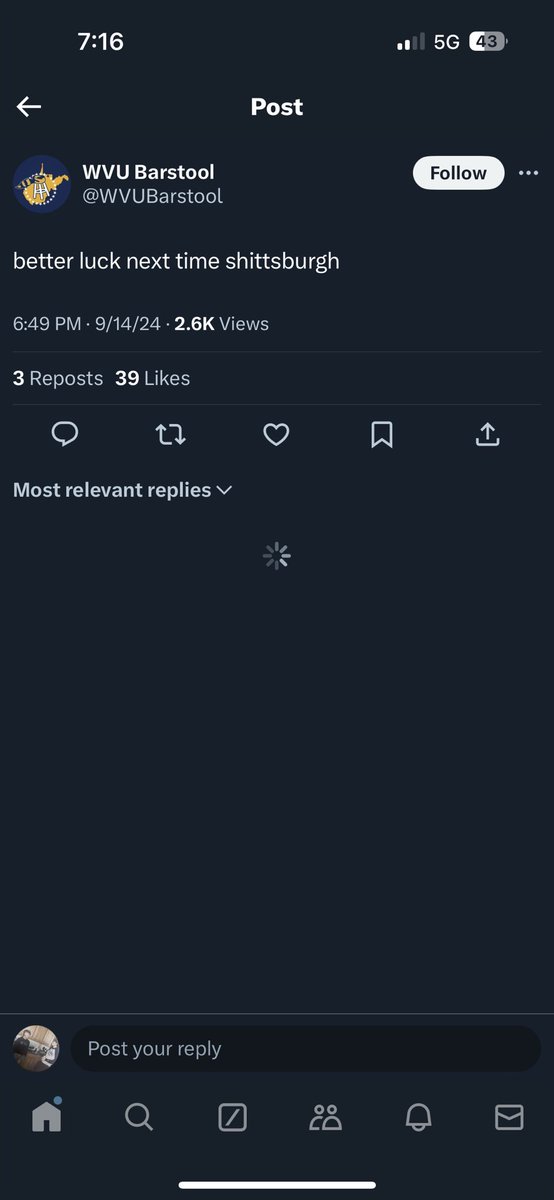 LutzCarter's tweet photo. @WVUBarstool Hold that https://t.co/8yxfI7HWy3