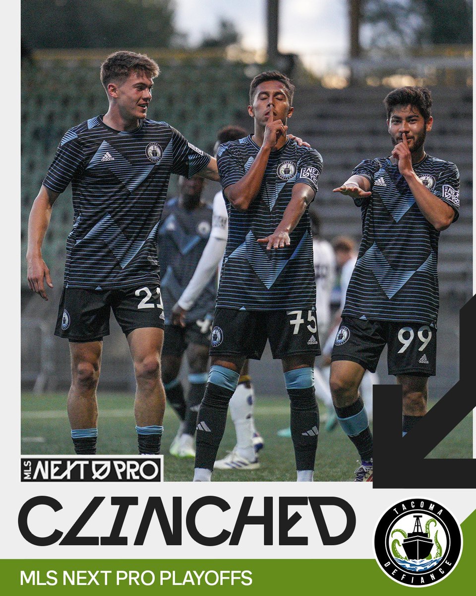 Playoff spot? Clinched. 🤫

<a href="/TACdefiance/">Tacoma Defiance</a> has officially secured a spot in the postseason!
