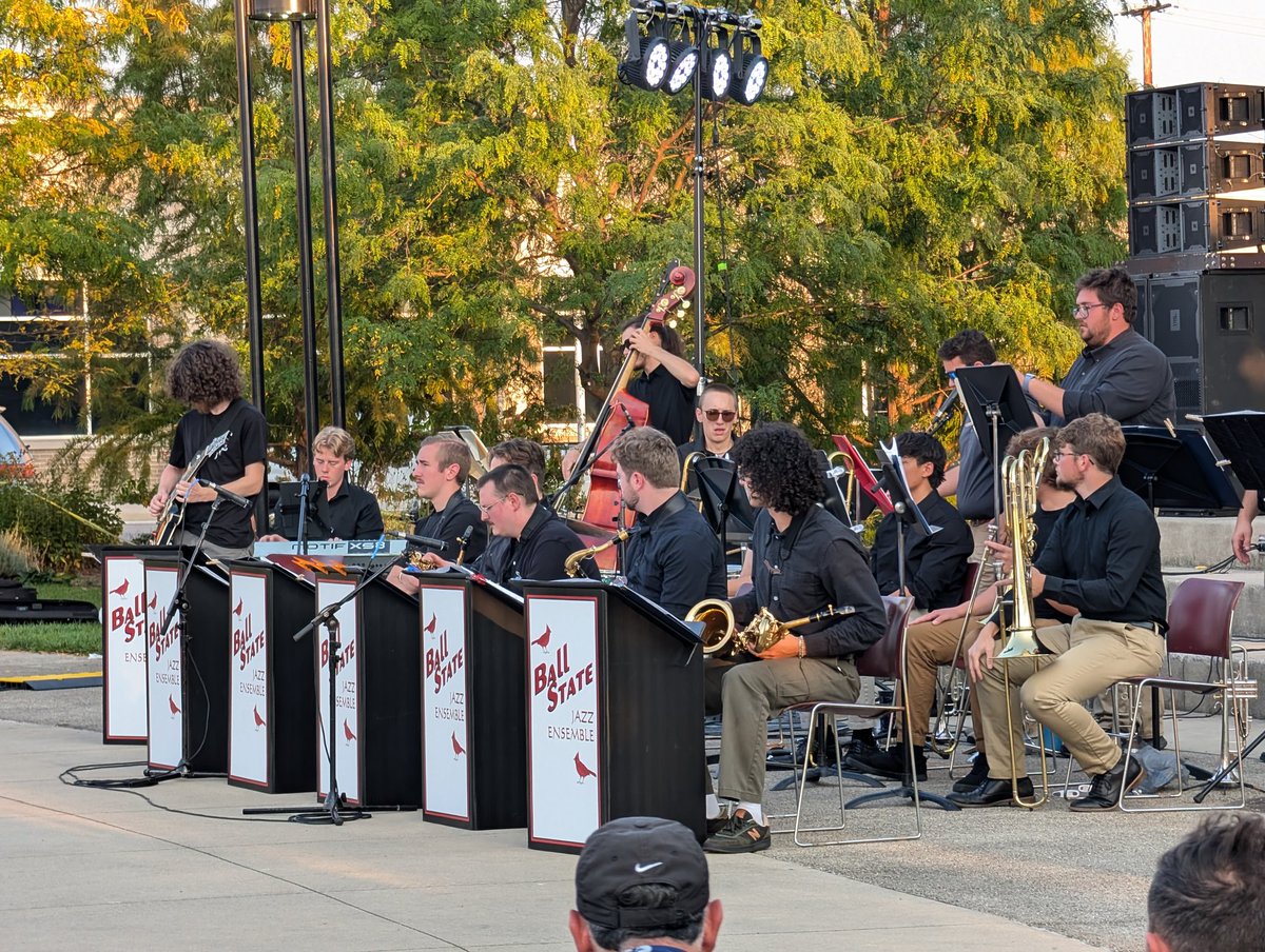 Ball State Jazz Ensemble is on fire tonight at Canan Commons. I love this group and the show tonight is a treat.