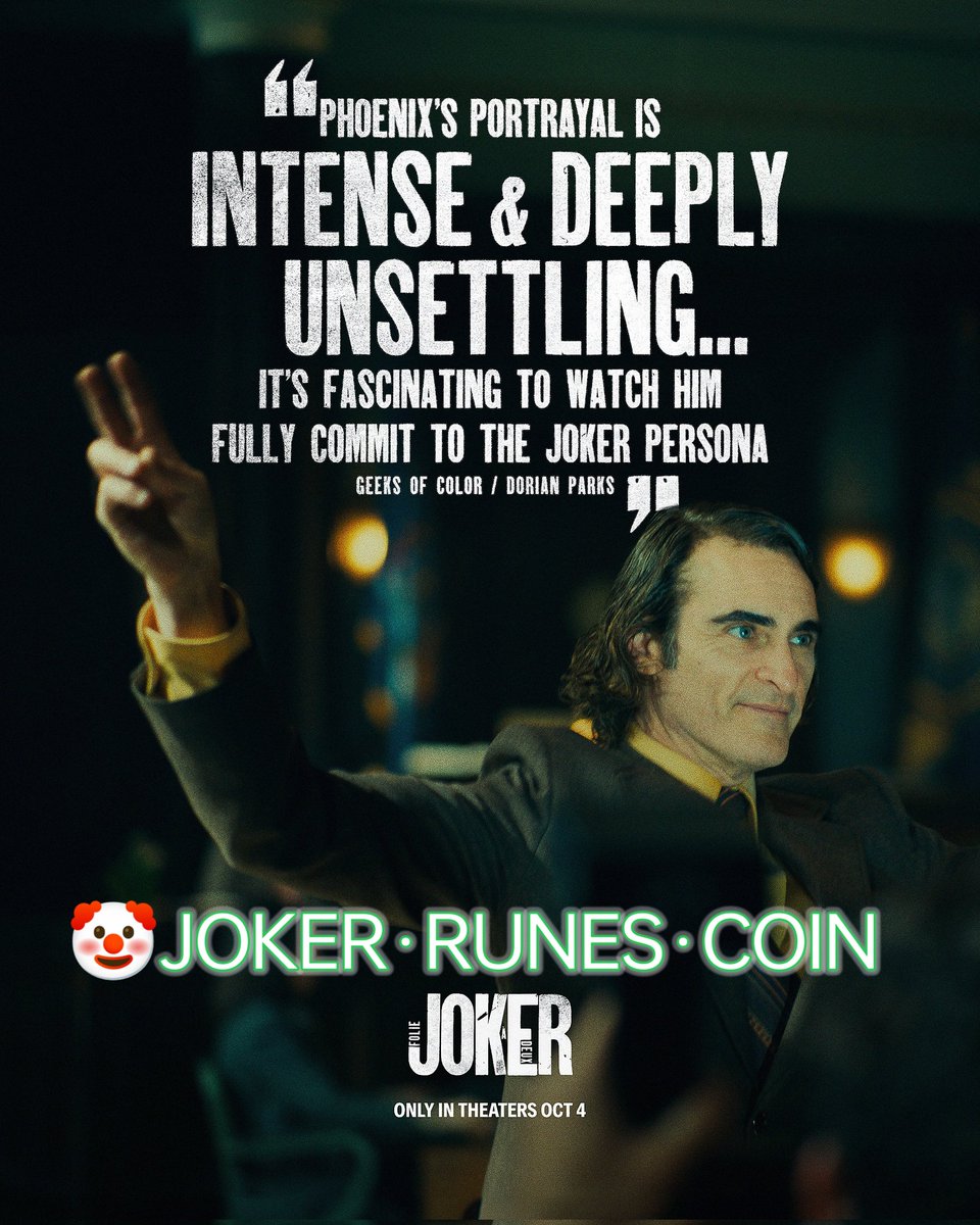 后来你会发现，真正治愈你的，是睡觉，是美食，是小动物，是💰金钱，但绝不是人类…
🤡 $joker
#JOKER·RUNES·COIN