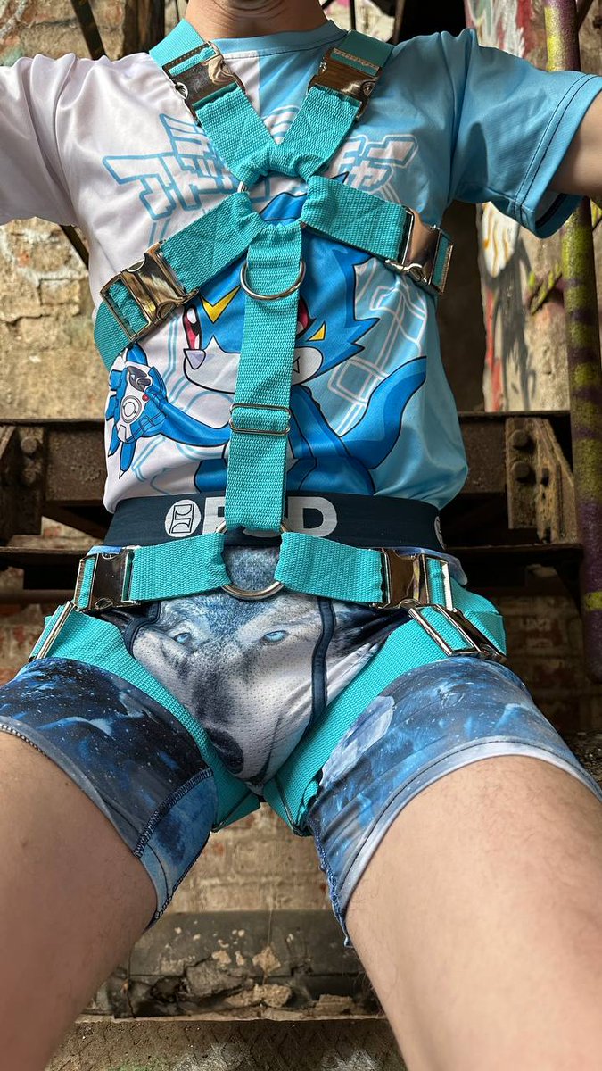 Im Lostplaces mit mein neuen Fursuit Harness.

#PSD #Harness #Lostplaces #FursuitHarness