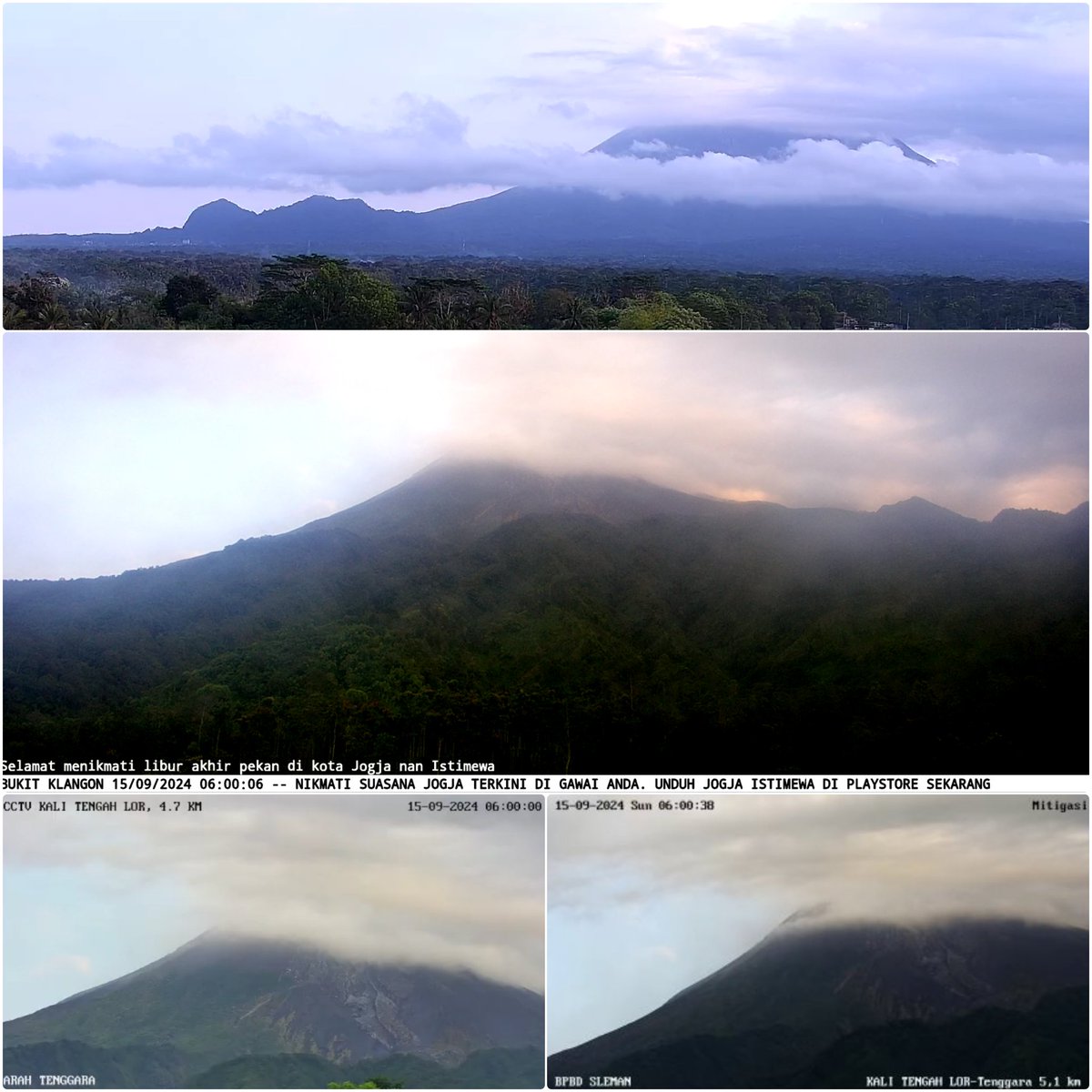 • Grafis Kegempaan #Merapi
[s/d 14-September-2024 pukul 24:00 WIB] 
• Visual &amp; Seismo  #Merapi
[15-September-2024 pukul 06:00 WIB]

<a href="/BPPTKG/">BPPTKG</a> @kabargeologi <a href="/id_magma/">MAGMA Indonesia</a> <a href="/PVMBG_/">PVMBG-BADAN GEOLOGI-KESDM</a>