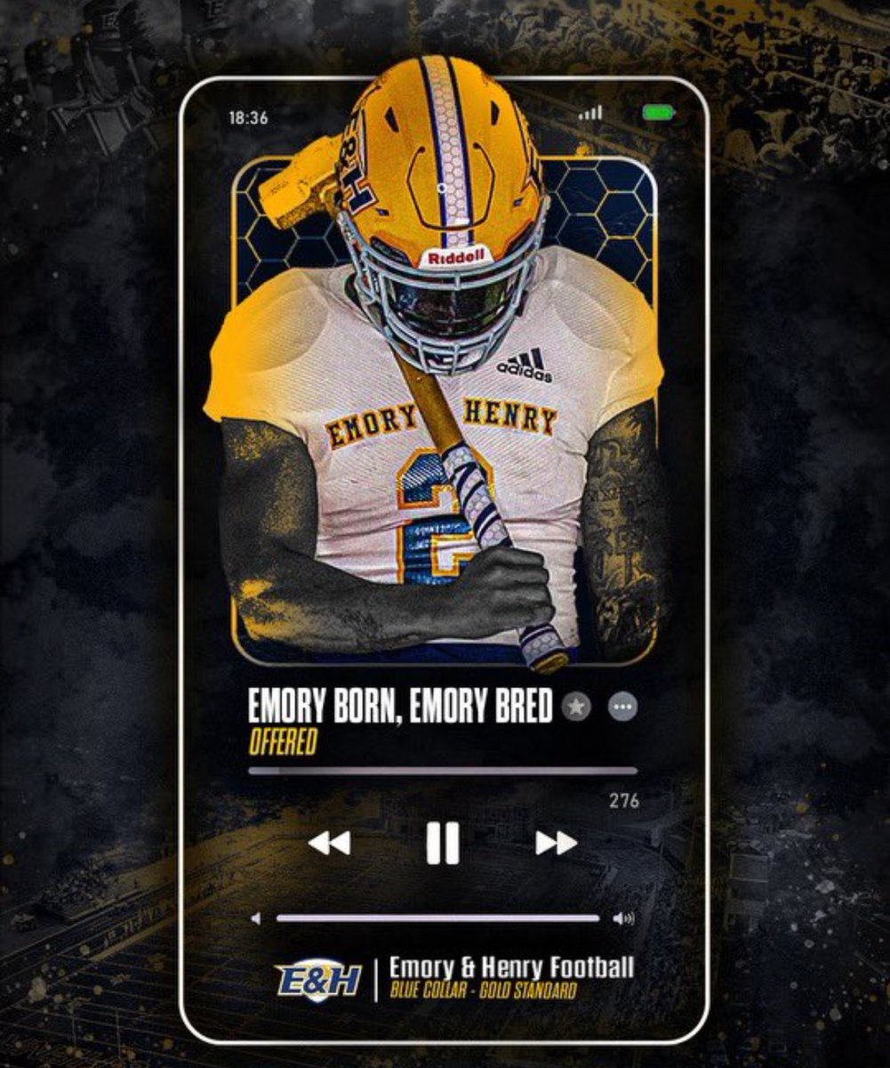 Carson Derey (@carson_derey) on Twitter photo After a great talk with <a href="/CoachQHunter/">Quintin Hunter</a> I am happy to receive an offer from <a href="/EmoryHenry_FB/">E&H Football</a>
<a href="/CoachWalters_/">Mitchell Walters</a> <a href="/CoachCoe_/">Parker Coe</a> After a great talk with <a href="/CoachQHunter/">Quintin Hunter</a> I am happy to receive an offer from <a href="/EmoryHenry_FB/">E&H Football</a>
<a href="/CoachWalters_/">Mitchell Walters</a> <a href="/CoachCoe_/">Parker Coe</a>