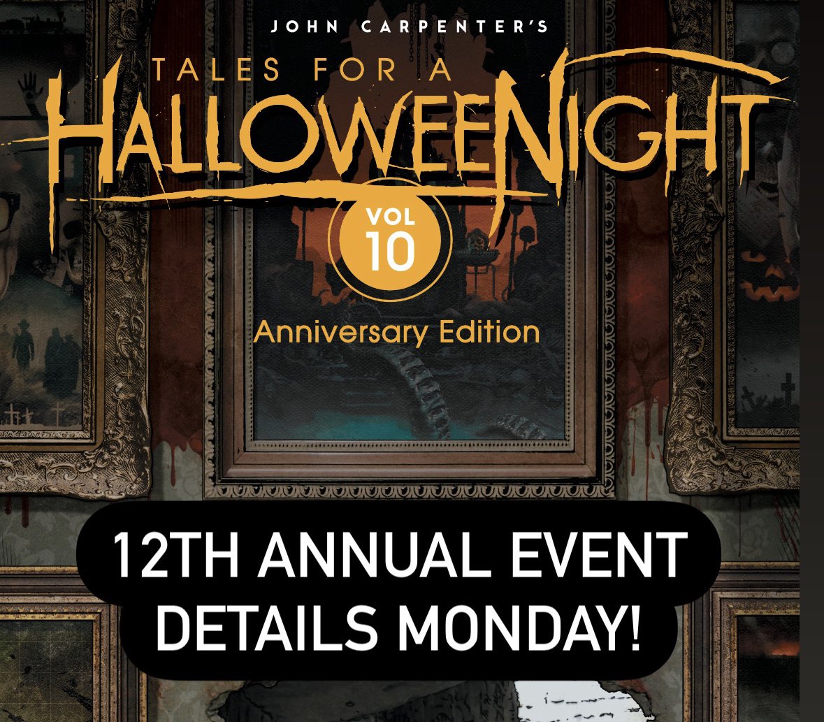 Golden Apple Comics (@gapplecomics) on Twitter photo Details Monday about our <a href="/stormkingcomics/">Storm King Comics</a> 12th Annual Halloween event with John & Sandy Carpenter Book & Line Pass on-sale date, List of creators, Event date, Bradstreet exclusive cover reveal, etc. ๐
Pre-sales will be in-store only again this year. No phone or online sales. ๐ป Details Monday about our <a href="/stormkingcomics/">Storm King Comics</a> 12th Annual Halloween event with John & Sandy Carpenter Book & Line Pass on-sale date, List of creators, Event date, Bradstreet exclusive cover reveal, etc. ๐
Pre-sales will be in-store only again this year. No phone or online sales. ๐ป