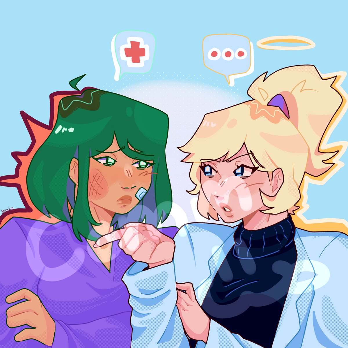MintR0t's tweet photo. gency but make it yuri
#cyberneticangel #mercy #genji https://t.co/2eyrd9nysI