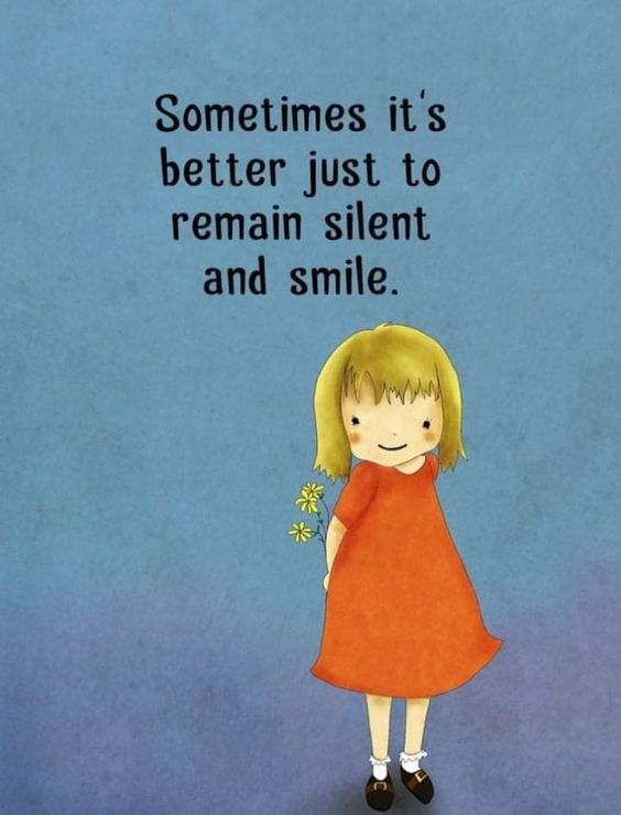LifeWithJohn's tweet photo. Sometimes it's better just to remain silent and smile. https://t.co/PPbXp5eOE9