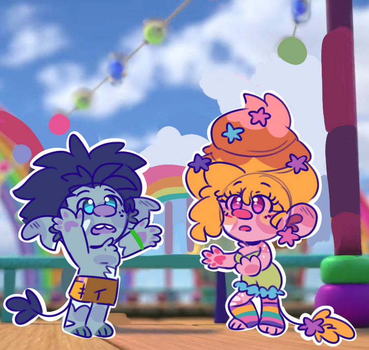 TamagoN3ko's tweet photo. i had to doodle them! 
#trollstwt https://t.co/9QxXYRlFmz