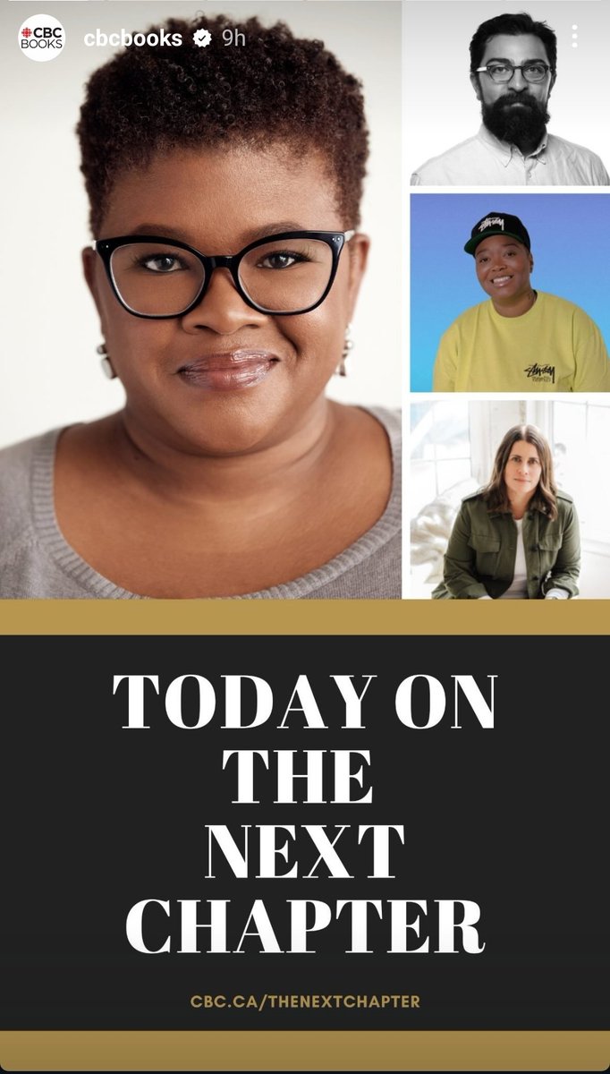 😮 My new episode of <a href="/cbcbooks/">CBC Books</a> THE NEXT CHAPTER is available now on CBC Listen! 🥳

Check it out: tinyurl.com/4eevf9km 🙌🏾