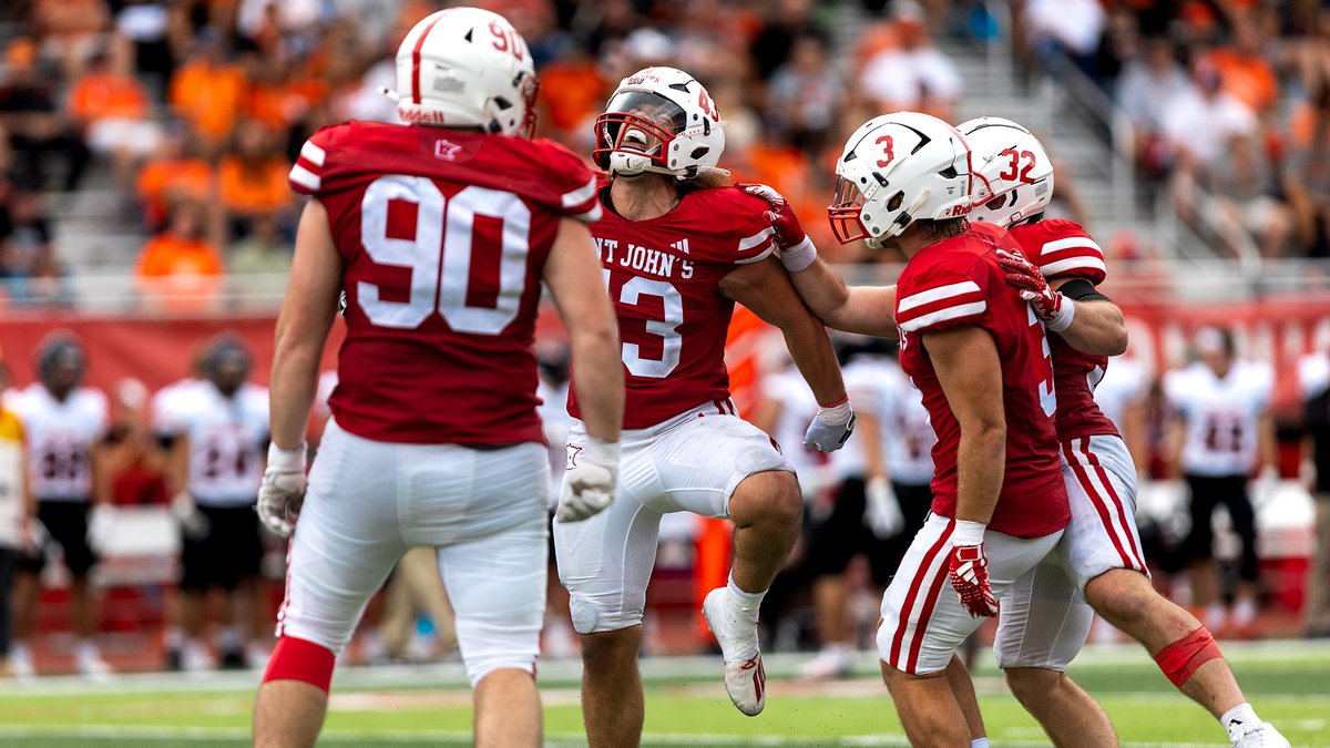 Saint John's Athletics (@sjujohnnies) on Twitter photo No. 12 <a href="/SJUFootball/">Johnnie Football</a> recorded 10 sacks today in a 35-13 win over No. 5 Wartburg in Collegeville!
SJU totaled 14 TFLs & held the Knights to 9 rushing yards, while senior Aaron Syverson finished 34-38 passing for 324 yards & 3 TDs.
RECAP: gojohnnies.com/news/2024/9/14…
#GoJohnnies #d3fb No. 12 <a href="/SJUFootball/">Johnnie Football</a> recorded 10 sacks today in a 35-13 win over No. 5 Wartburg in Collegeville!
SJU totaled 14 TFLs & held the Knights to 9 rushing yards, while senior Aaron Syverson finished 34-38 passing for 324 yards & 3 TDs.
RECAP: gojohnnies.com/news/2024/9/14…
#GoJohnnies #d3fb