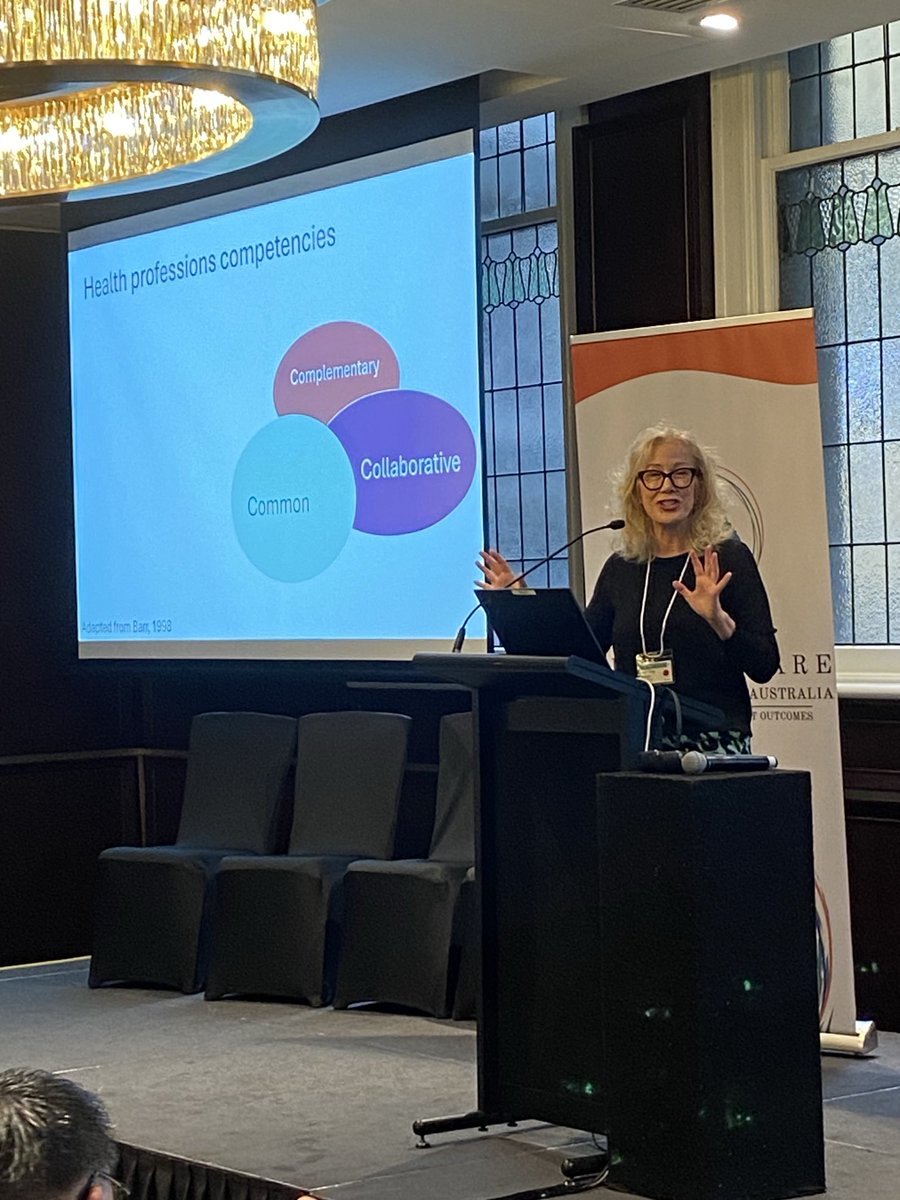 Tina Brock talking on importance of team based collaborative practice ⁦<a href="/PCDSAus/">PCDSA</a>⁩ ⁦<a href="/_ivanchan/">Ivan Chan</a>⁩ ⁦<a href="/nicolefrench_ep/">Nicole French</a>⁩