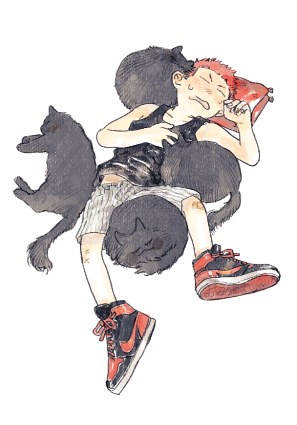 時間経過一枚で済まそうとして分裂猫になった