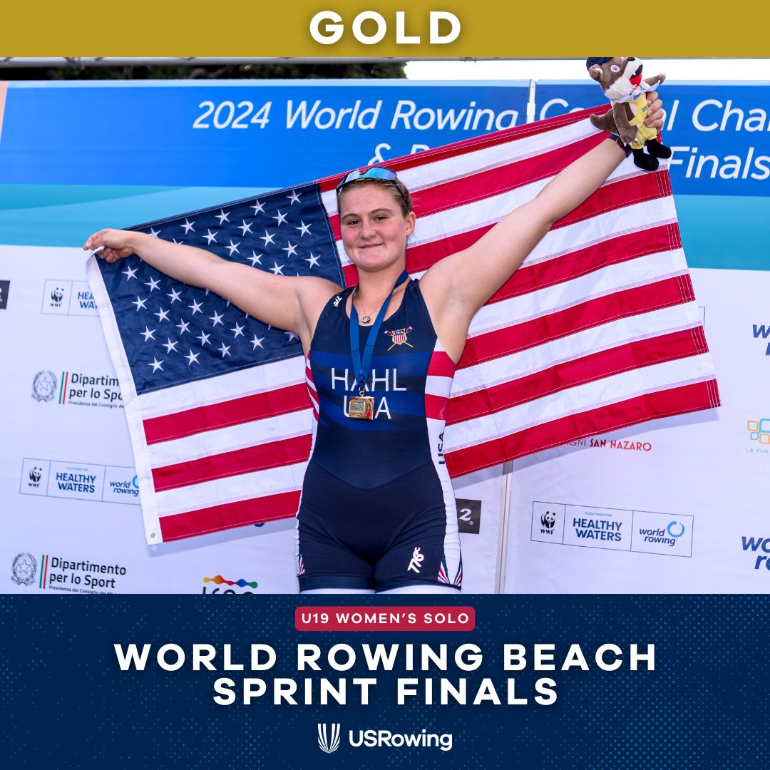 usrowing's tweet image. #WRBeachSprints Day 2️⃣‼️

Two-time Olympian Dani Hansen won silver to became @TeamUSA’s most decorated Paralympic rower in history, and Annelise Hahl won gold in the U19 women's solo.

📰: bit.ly/4d91gcO
📷: @row2k
