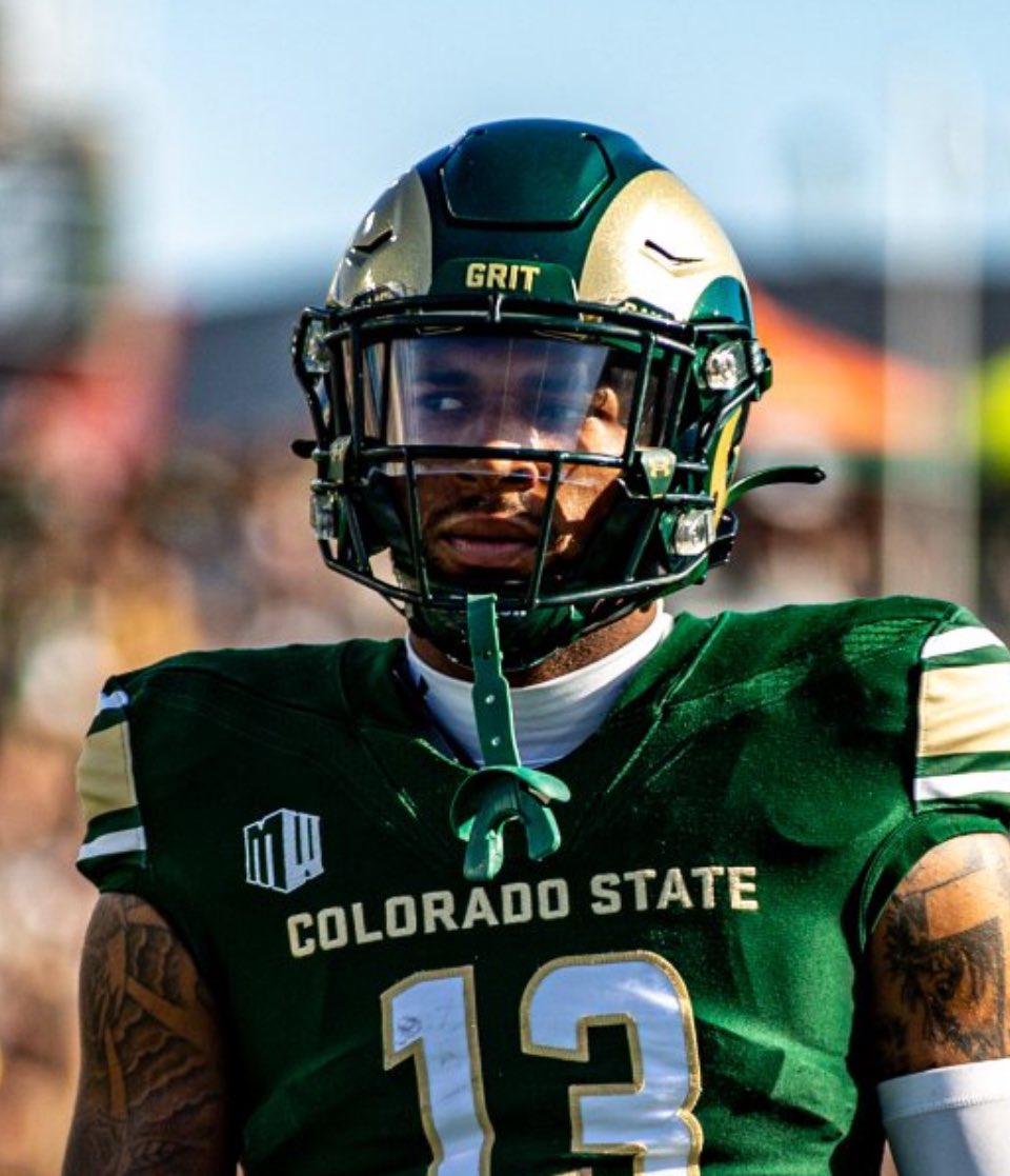 Aye <a href="/MikeAldrich/">Mike Aldrich</a> you see what <a href="/CSUFootball/">Colorado State Football</a> has on their helmets this year?! Reminded me of you Coach! #grit