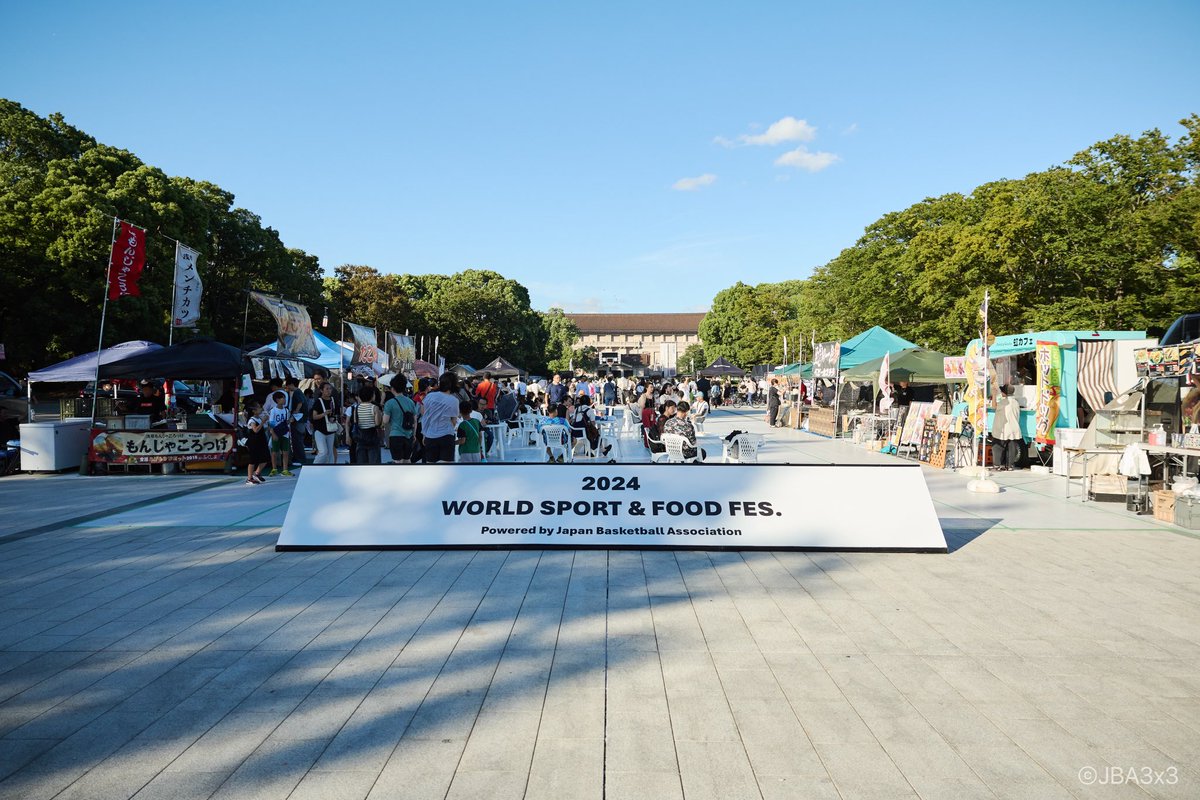JBA3x3Official's tweet photo. GAMEDAY❗️
#JPT2024________________________🏀
🗾3x3 JAPAN TOUR 2024🇯🇵 in UENO
Round.8
🗓2024年9月15日(日)
📍上野恩賜公園 噴水広場(東京都台東区上野��園5-6)
観戦無料‼️同会場ではフードコーナーもございます🍺🍖🍧 https://t.co/LbtBZ6T67s