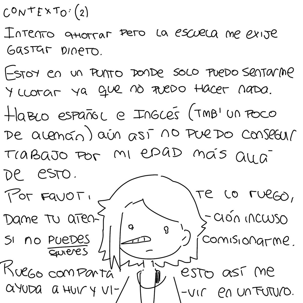 iksomnio's tweet photo. INFO: puedo hacer todo, lo juro, solo deme una referencia y lo haré, se lo ruego por favor me de una oportunidad. El medio de pago es por PayPal pero también puedo recibir transferencias. https://t.co/mjURwnn8gf