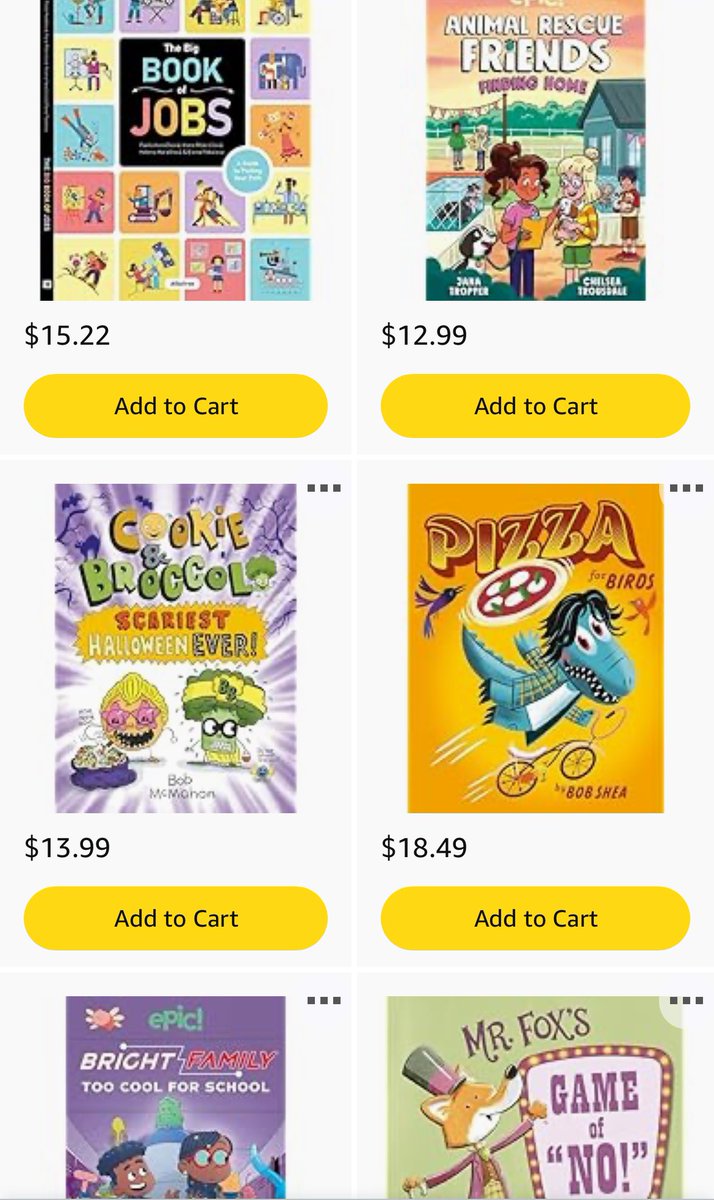 <a href="/RyanBartlett/">Ryan Bartlett</a> <a href="/ZuzuTrueClassic/">Zuzu</a> are you still clearing lists for educators? This elementary librarian would live your support to bring engaging title to our readers! Please consider a donation from this ALL BOOK #clearthelist amazon.com/hz/wishlist/ls…