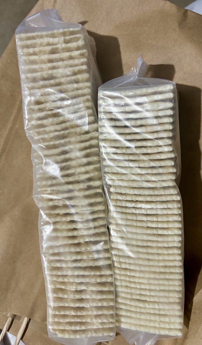 condelles_w's tweet image. #Zesta two packs of zesta crackers. One on left is pre-plandemic and other post.