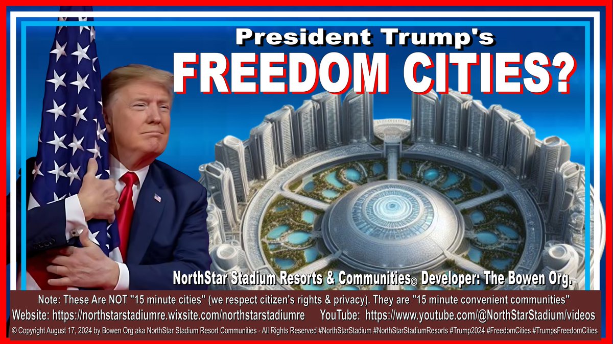 YOUR OPINION PLEASE:  
WOULD YOU BUY A CONDO-HOME AT PRES TRUMP'S PROPOSED 'FREEDOM CITIES' IF WE COULD REFUND YOUR FULL PURCHASE PRICE? (1) (our strategies allow us to do that!) 
If yes, go to my profile page &amp; connect with us on our website.  (1) guidelines apply
MAGA WORLD!