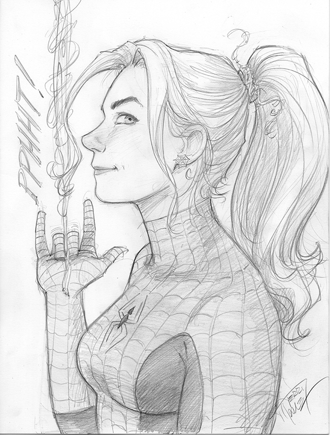 M00NLIGHTSTUDI0's tweet photo. @TerryMooreArt A Theme. @TerryMooreArt's crew always has had a thing for the #webslinger they could give #PeterParker and #Maryjane a run for their money. #StrangersInParadise #Katchoo #SpiderMan #KatchooAndFrancine #SiP #TerryMoore #Sketch 2/2 https://t.co/Q6tvYb6jZ7