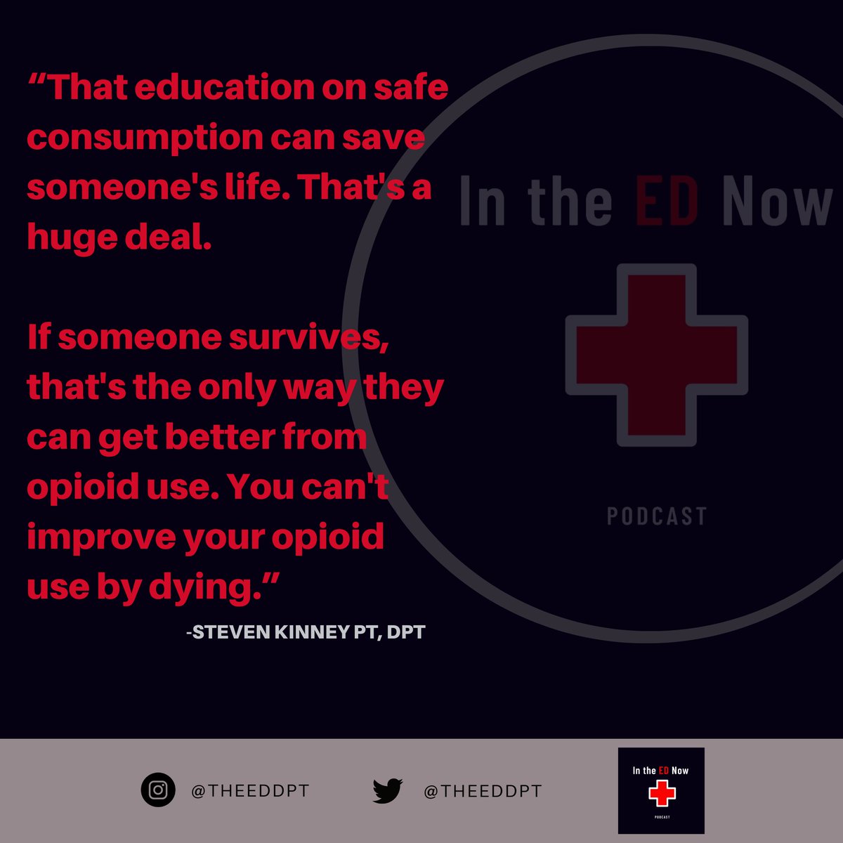 Do you know what to do in the event of an opioid overdose?

Do you know what safe consumption is?

Do you know how to decrease stigma and provide appropriate care for your patients who may be opioid users?

If not, tune in for a NEW episode of In the ED Now this Tuesday, 9/17