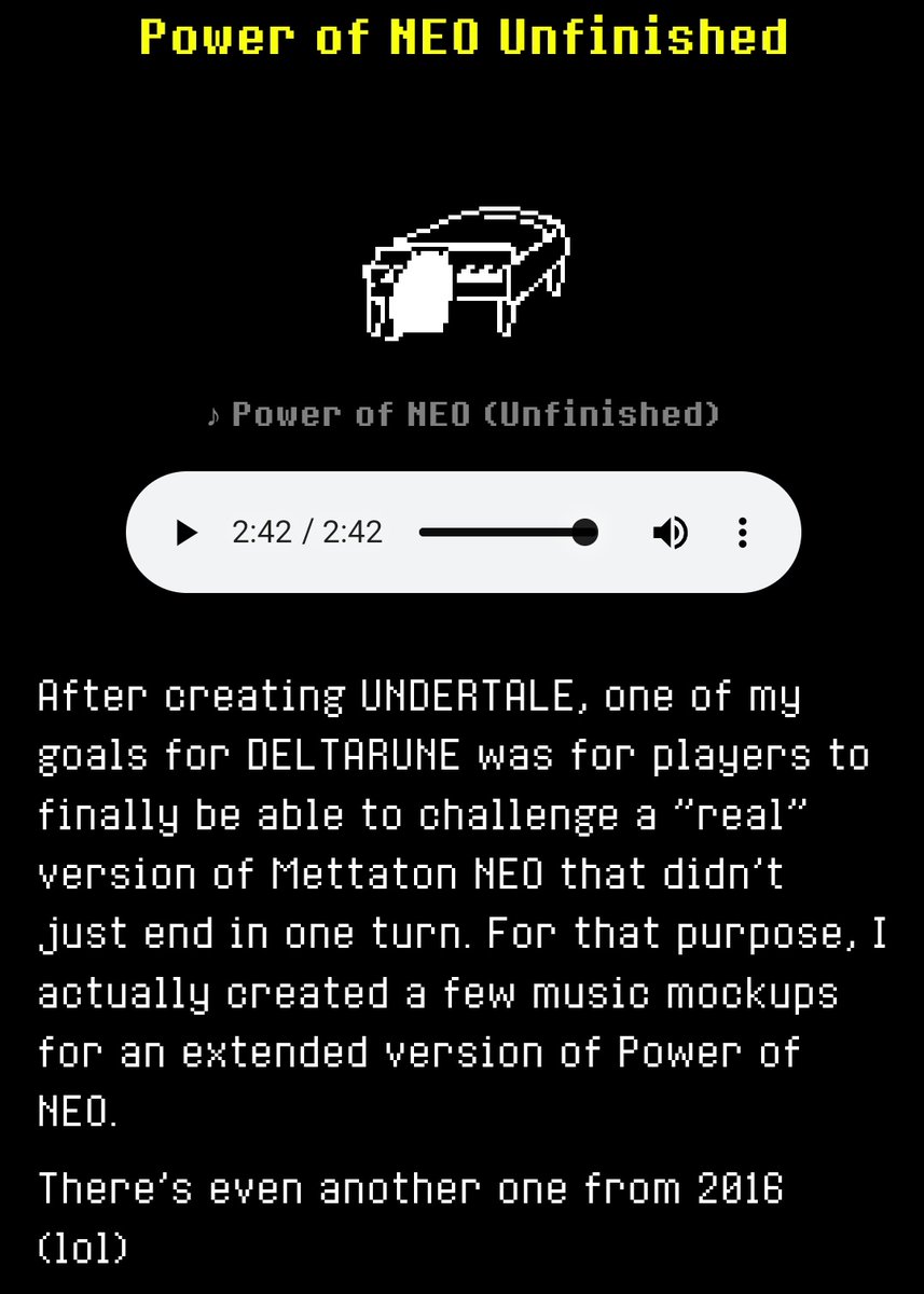 Alexposure_1997's tweet photo. POWER OF NEO EXTENDED (All be it unfinished) IS REAAAAAL!!!!!

I am a very, very happy lad today

#undertale9thAnniversary #undertale https://t.co/EZ892lbtp7
