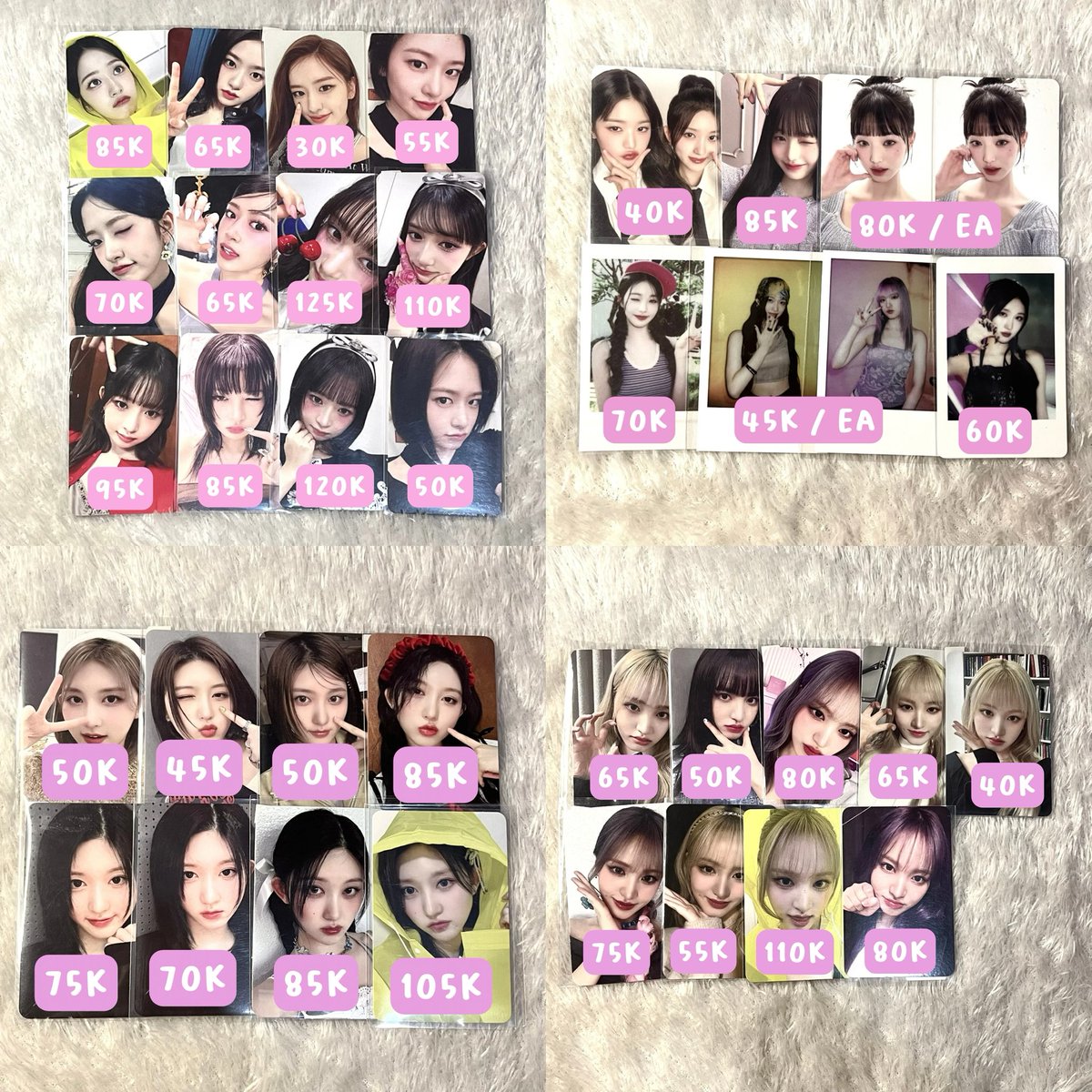 wts | want to sell lfb ina  . .  ‹𝟹

clearance sale !

aab photocard / pc
꒰ yujin rei liz gaeul wonyoung leeseo ive ₊˚  ꒱

⌗ price. on pict
⤿ bekasi. ina 

┆ ⤿ 💌 ⌗ dm saja untuk detail ⋆ 🎡°