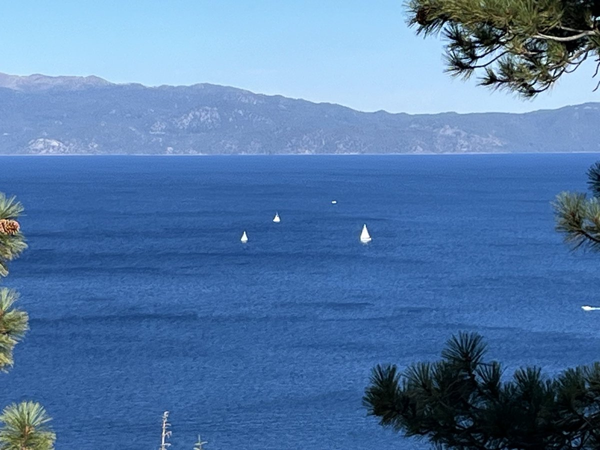 Tahoe was cobalt blue today!