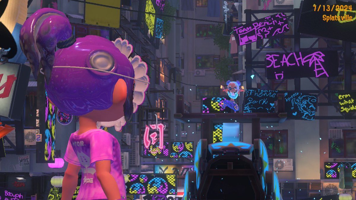beatupcanbage's tweet photo. I can’t express how much it this game means to me, the community and the hours spent crying from big run. I hate that it’s ending but thankful that it happened. ❤️ 
#Splatoon3 #GrandFestival https://t.co/tGimUvrR8R