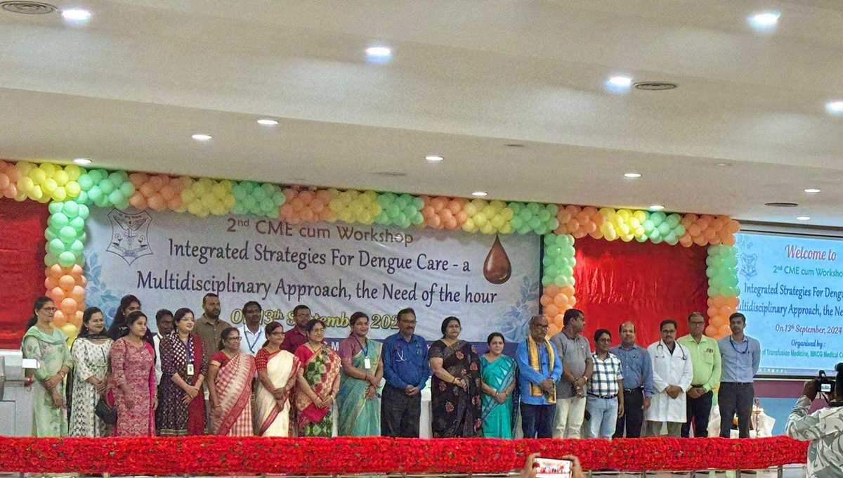 2nd CME cum workshop on the topic of integrated strategy on dengu multi Disciplinary approach,organised by the Dept of Transfusion Medicine,MKCG Medical College &amp; Hospital on 13/09/24, Graced by Dean &amp; Principle, Vice Principal,Director blood safety, Registrar (Admin).