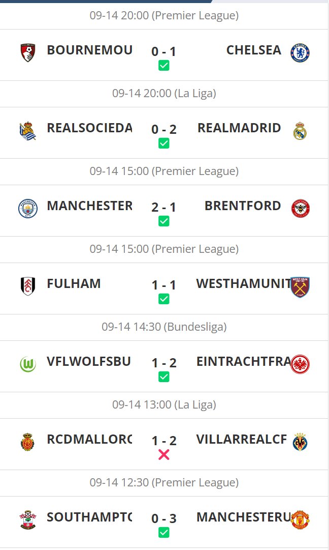 KompeteAI's tweet photo. 🔥 yesterday's football predictions hit 6 out of 7! ⚽️
💯 KompeteAI delivers outstanding accuracy! 🎯
📢 Bring your friends and let's win together! 🍀 https://t.co/n2bMAXgYQl