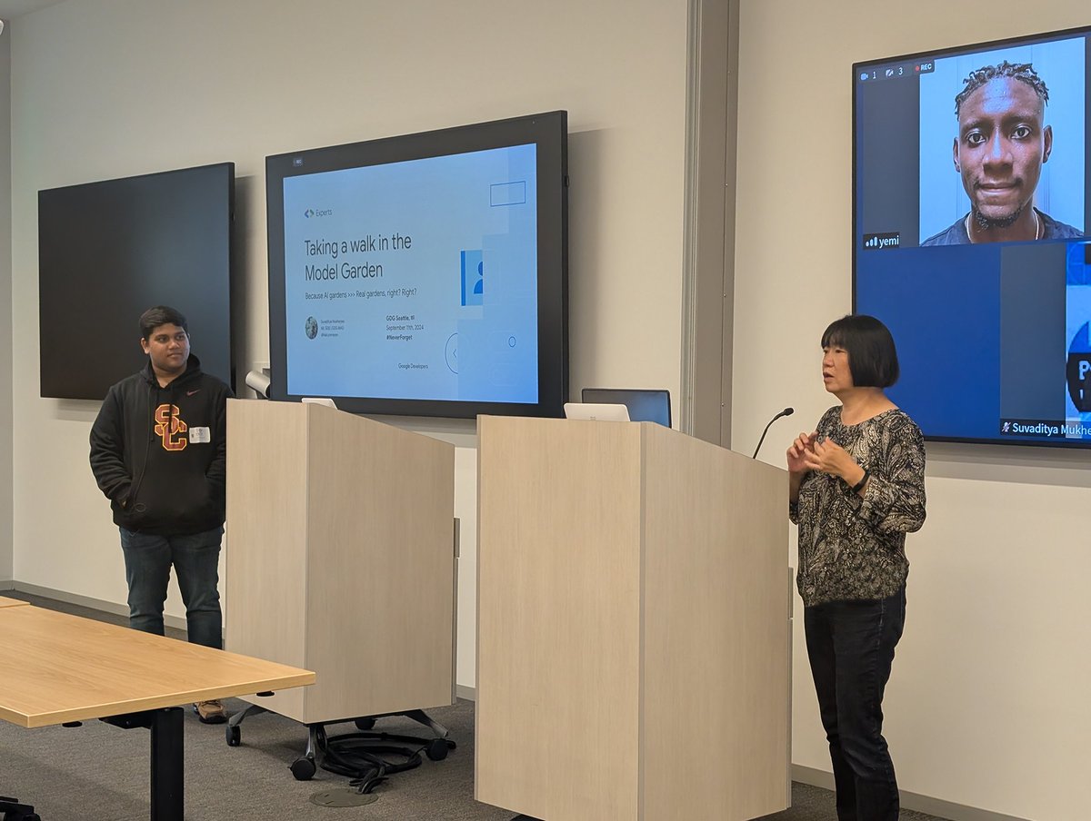 GDG Seattle (@gdgseattle) on Twitter photo Thx Colin Marsch & #ML #GDE <a href="/halcyonrayes/">Suvaditya Mukherjee</a> for speaking at our recent event "Level Up Your Skills: AI, GCP & Android-Dev Meetup <a href="/Expedia/">Expedia</a>! Thx Opeyemi Abass & Expedia volunteers for hosting us! #GenerativeAI #Android #GoogleCloud #GDG #GDGSeattle <a href="/xCatG/">Yenchi Lin</a> <a href="/GoogleDevExpert/">@GoogleDevExpert</a> <a href="/margaretmz/">Margaret M.</a> Thx Colin Marsch & #ML #GDE <a href="/halcyonrayes/">Suvaditya Mukherjee</a> for speaking at our recent event "Level Up Your Skills: AI, GCP & Android-Dev Meetup <a href="/Expedia/">Expedia</a>! Thx Opeyemi Abass & Expedia volunteers for hosting us! #GenerativeAI #Android #GoogleCloud #GDG #GDGSeattle <a href="/xCatG/">Yenchi Lin</a> <a href="/GoogleDevExpert/">@GoogleDevExpert</a> <a href="/margaretmz/">Margaret M.</a>