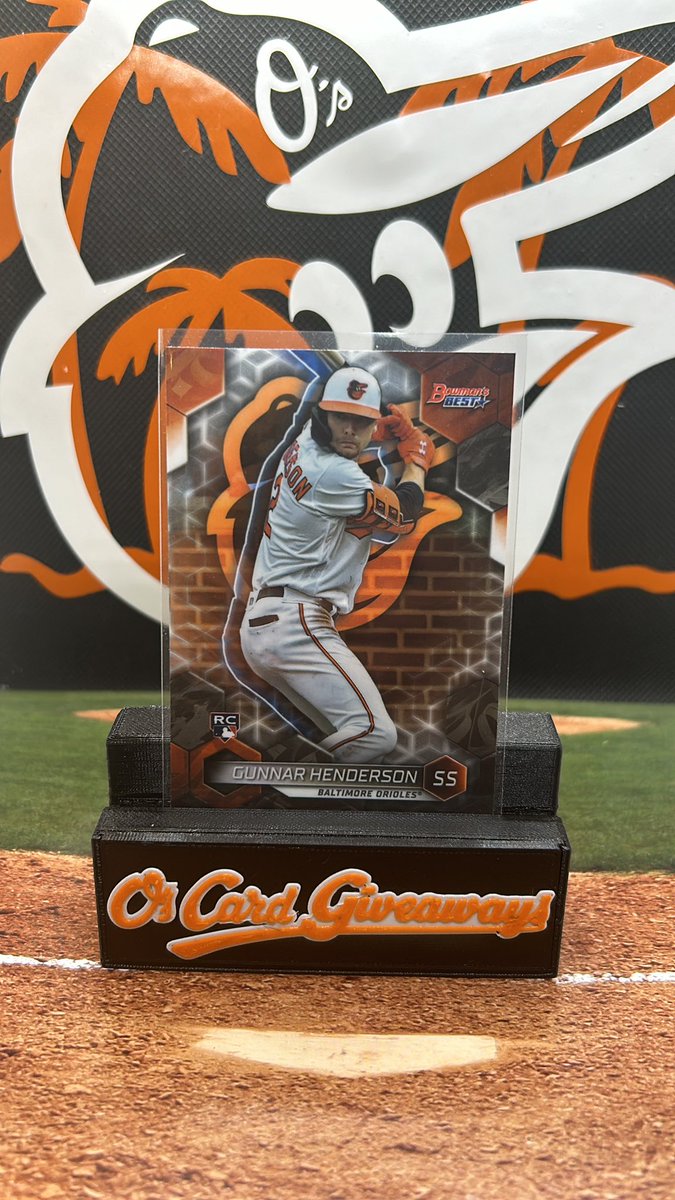 OsCardGiveAways's tweet photo. ORIOLES WIN!!! Like retweet and follow! I’ll select one lucky winner to receive this Gunnar Henderson card tomorrow during the game! #Birdland https://t.co/Lk5sI4umQ7